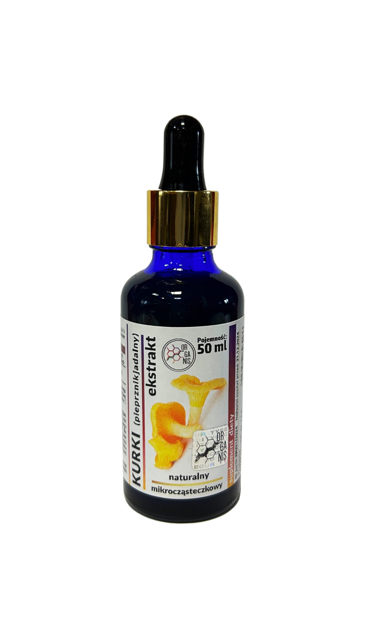 Wyciąg KURKI pieprzyk jadalny 50ml Organis
