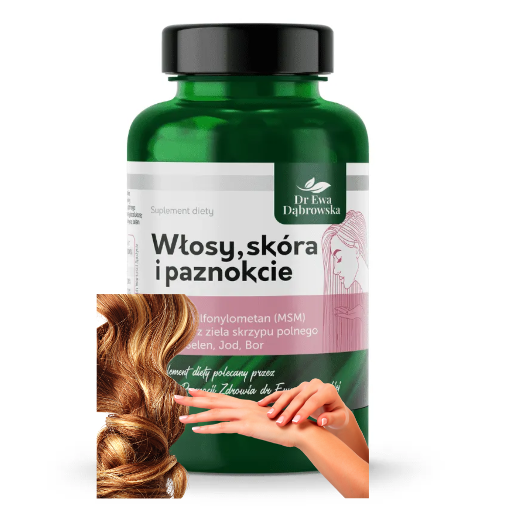 Włosy Skóra Paznokcie 60kaps. dr Ewa Dąbrowska