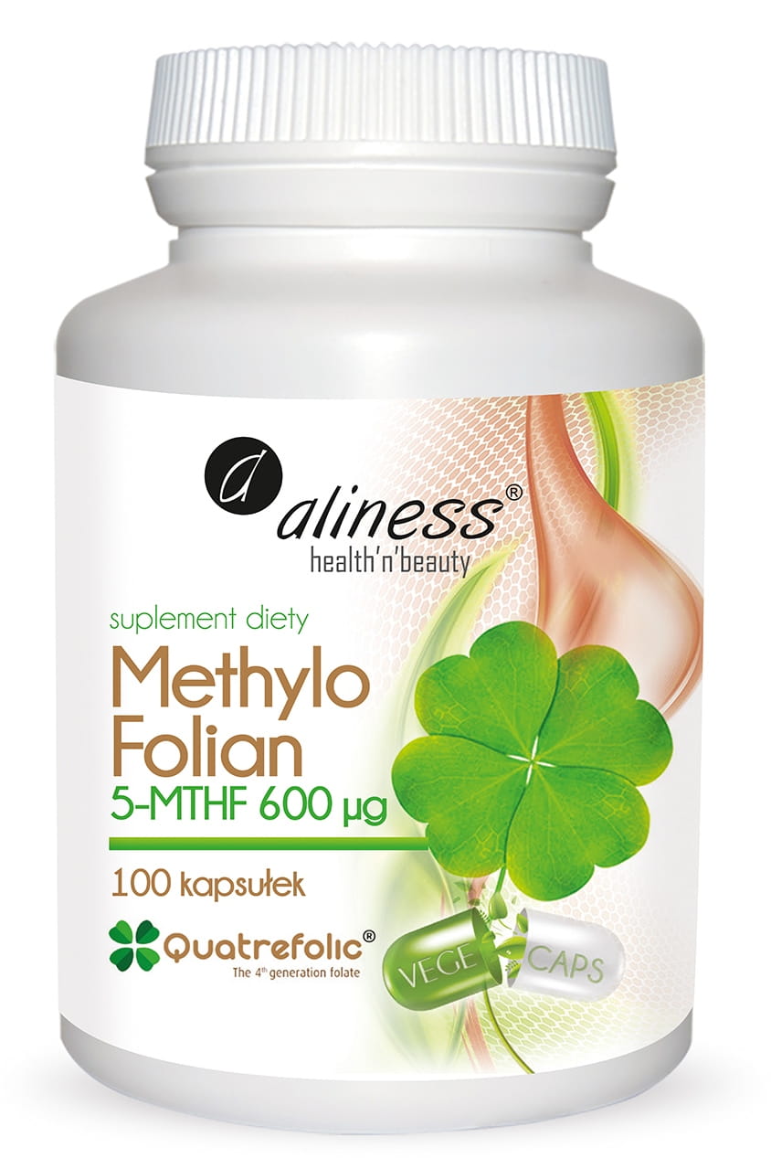 Methylo Folian 5-mthf 600 μg Quatrefolic VEGE 100kaps. Aliness