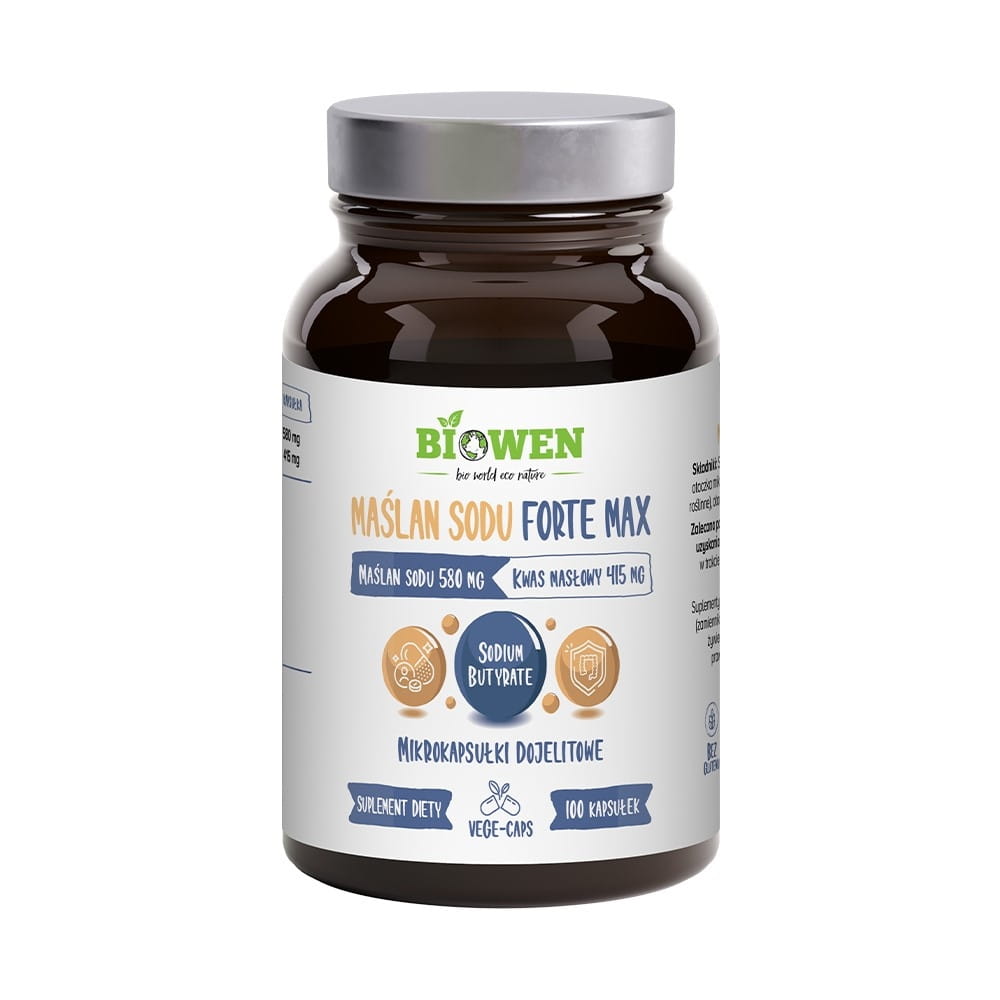 Maślan sodu 580mg 100kaps. dojelitowych BioWen