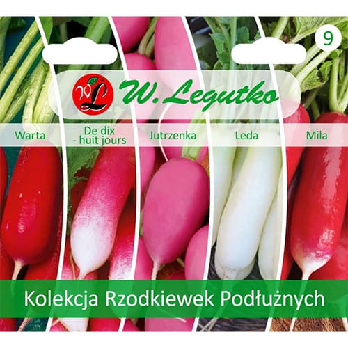 1 szt, Hosszú retek gyűjtemény, 5 fajtát tartalmazó csomag - Magok: Mod de ambalare: 1 db