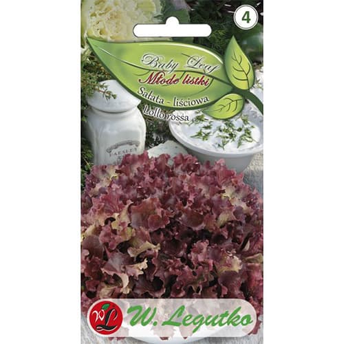 1 szt, Baby Leaf - Blattsalat Lollo rossa - Samen: Ilość w opakowaniu: 1.5 g