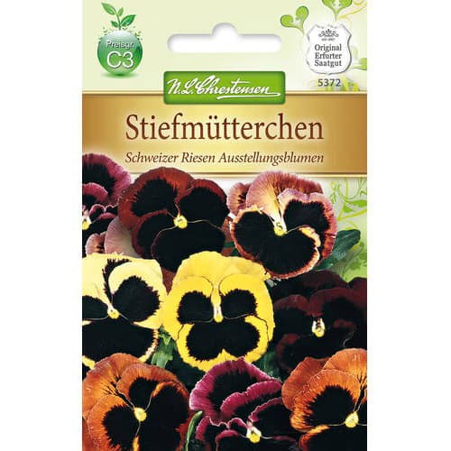 1 szt, Stiefmütterchen Schweizer Riesen Ausstellungsblumen - Samen: Ilość w opakowaniu: 1 Stück