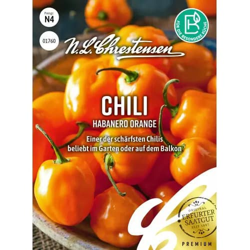 1 szt, Chili Habanero Orange - Samen: Ilość w opakowaniu: 1 Stück