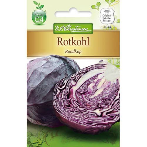 1 szt, Rotkohl Roodkop - Samen: Ilość w opakowaniu: 1 Stück
