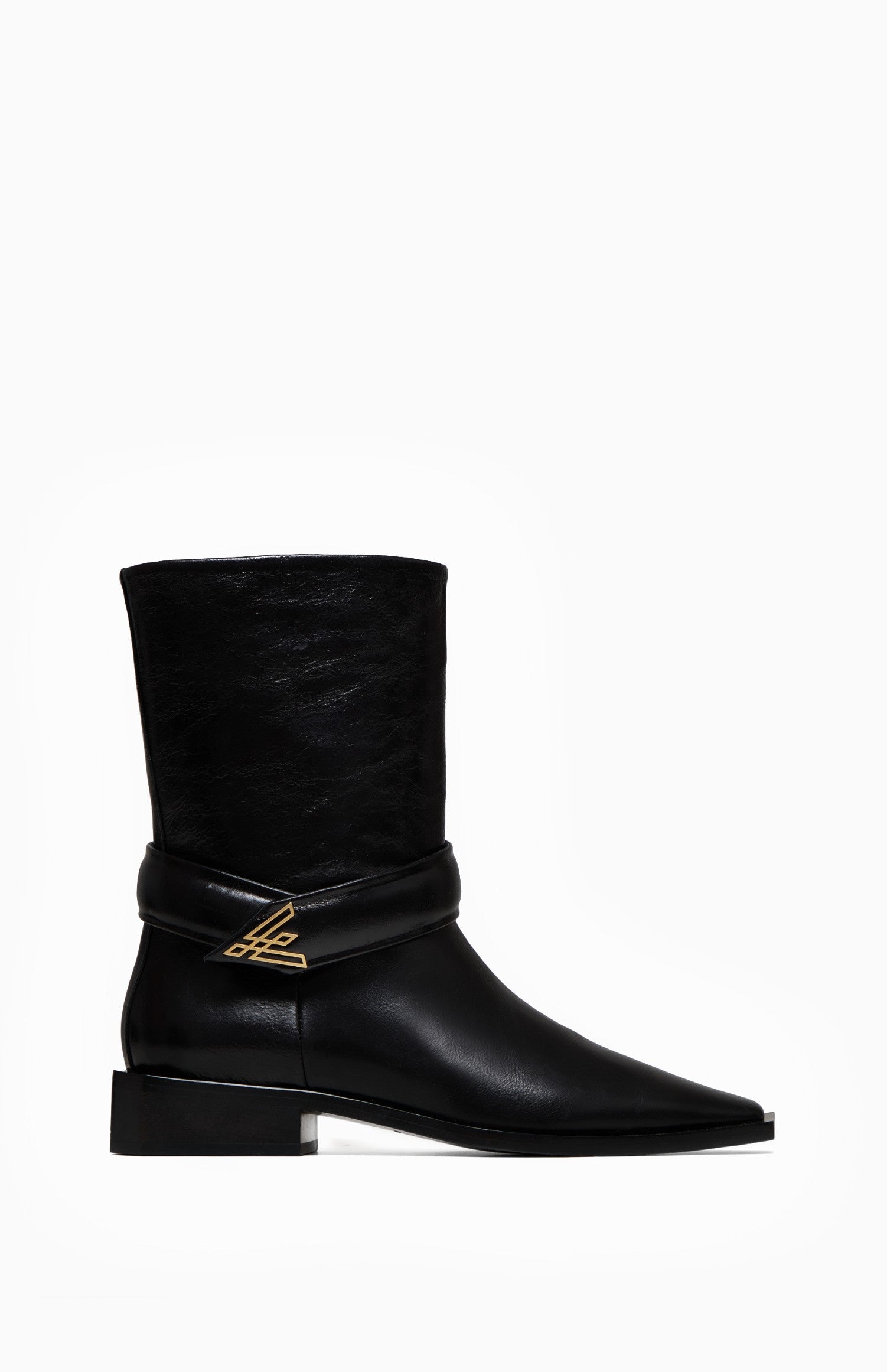 Skórzane botki damskie ZOEY DEEP BLACK 37 - Vanda Novak