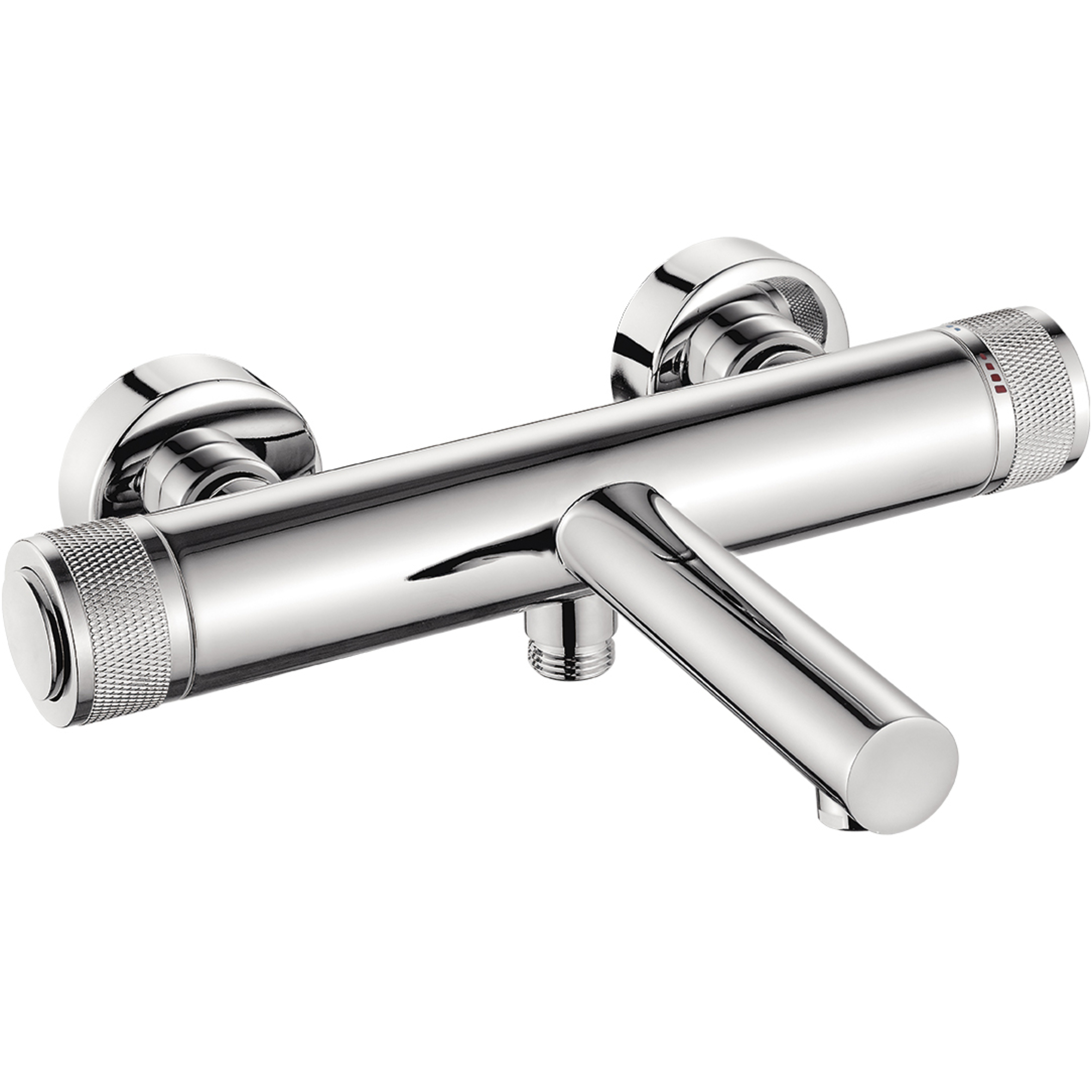 Laveo Volumo bateria wannowo-prysznicowa ścienna chrom BAV010D