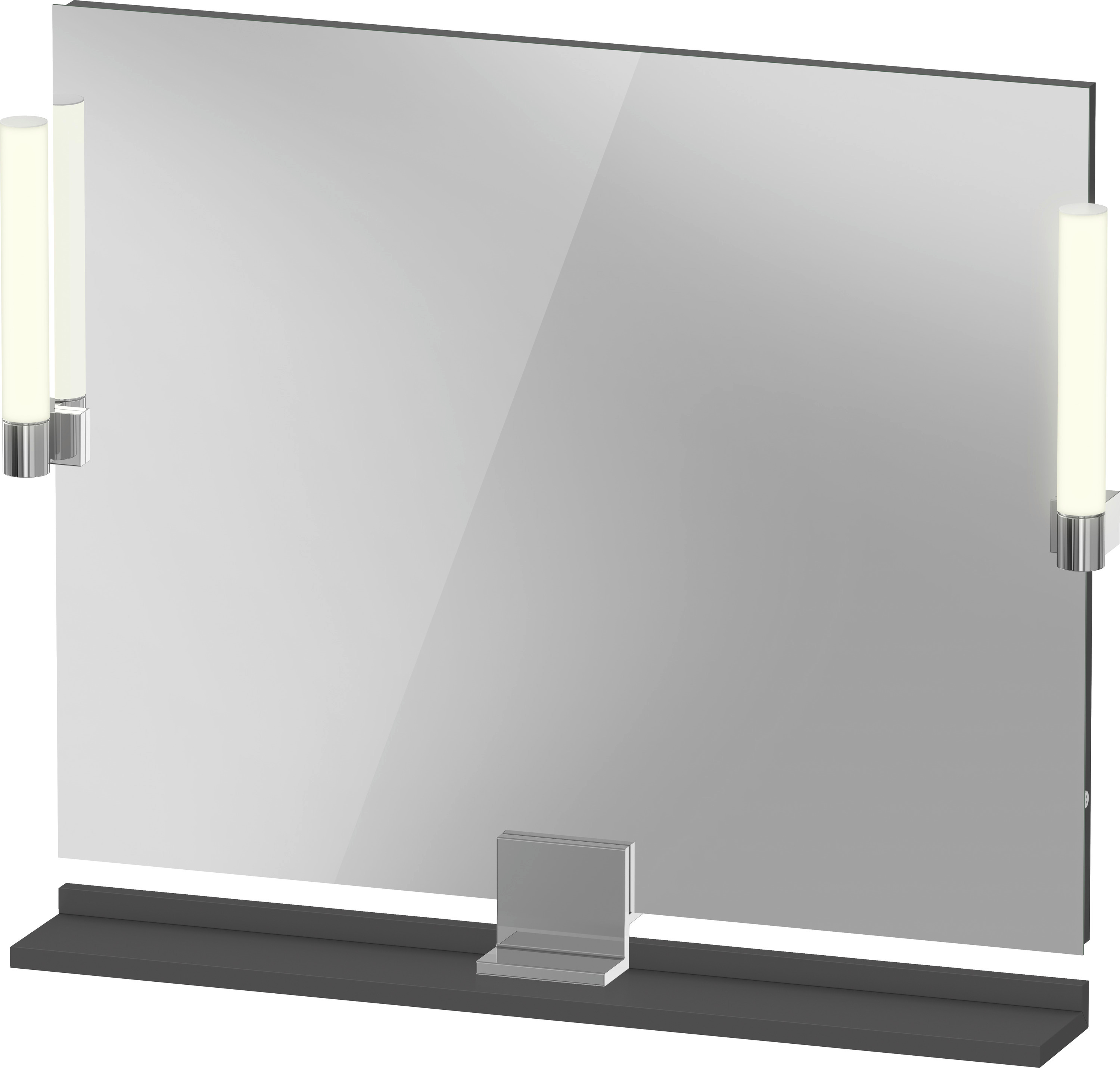 Duravit Sivida lustro 85x65 cm prostokątne z oświetleniem chrom-grafit SV7422010490000