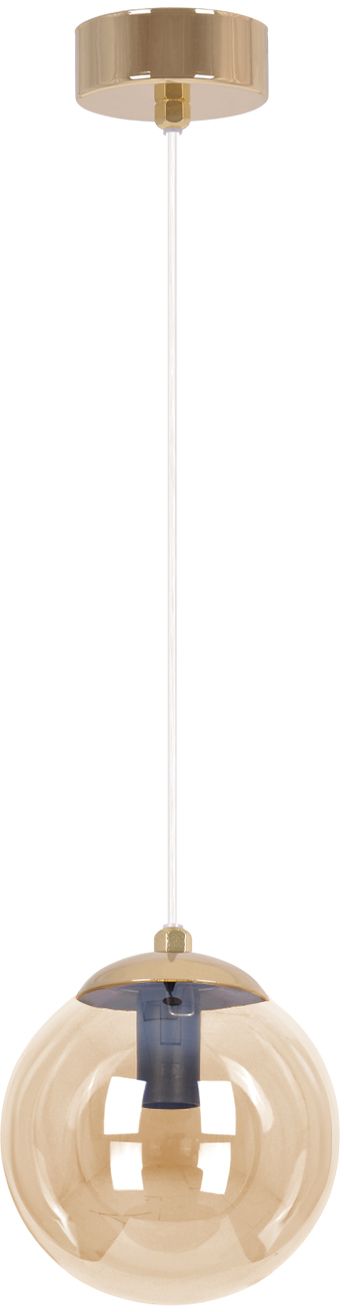 Kaja Grand lampa wisząca 1x10 W złota-bursztynowa K-5410
