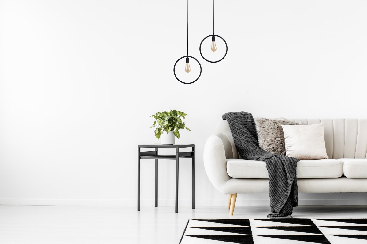 GTV Fija lampa wisząca 1x40 W czarna OS-FI-E27-10-DEC