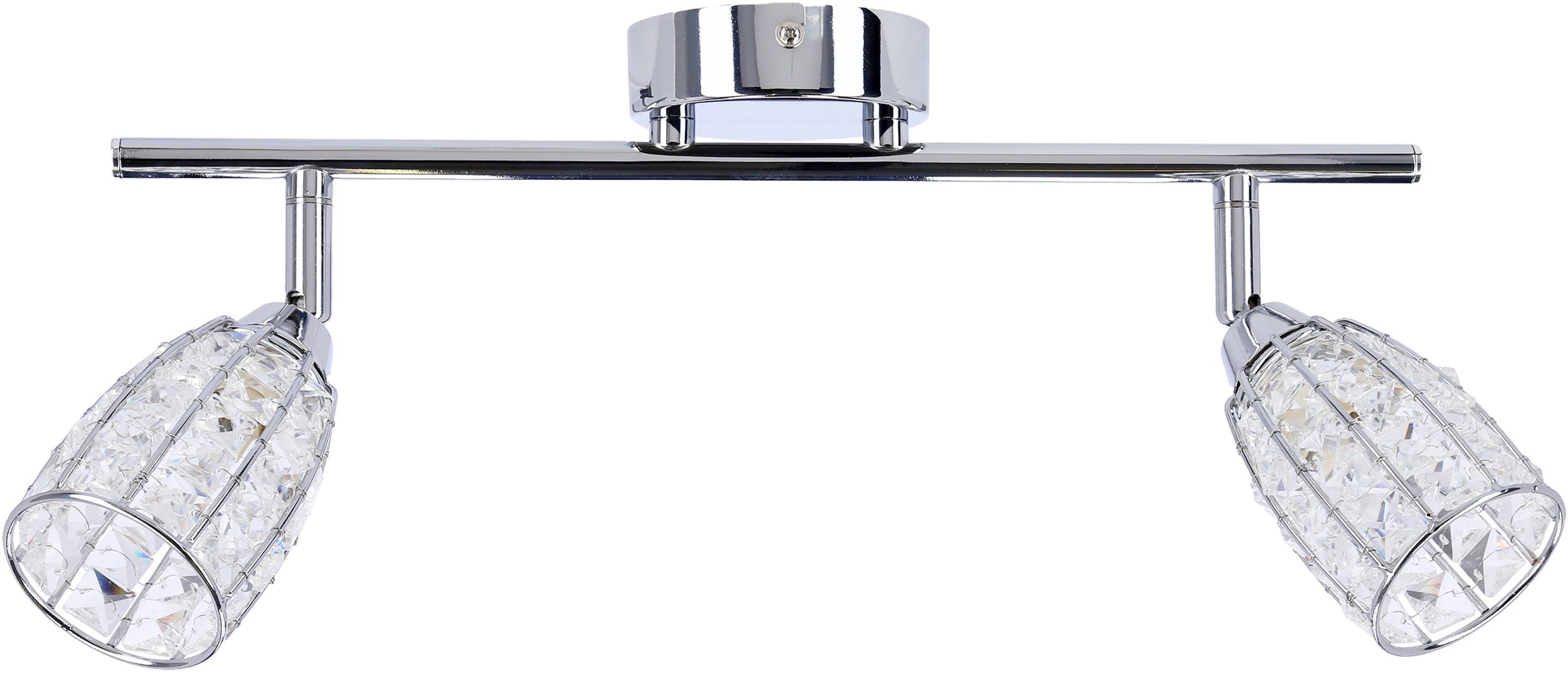 Candellux Shiba lampa podsufitowa 2x15W chrom/przezroczysty 92-13392