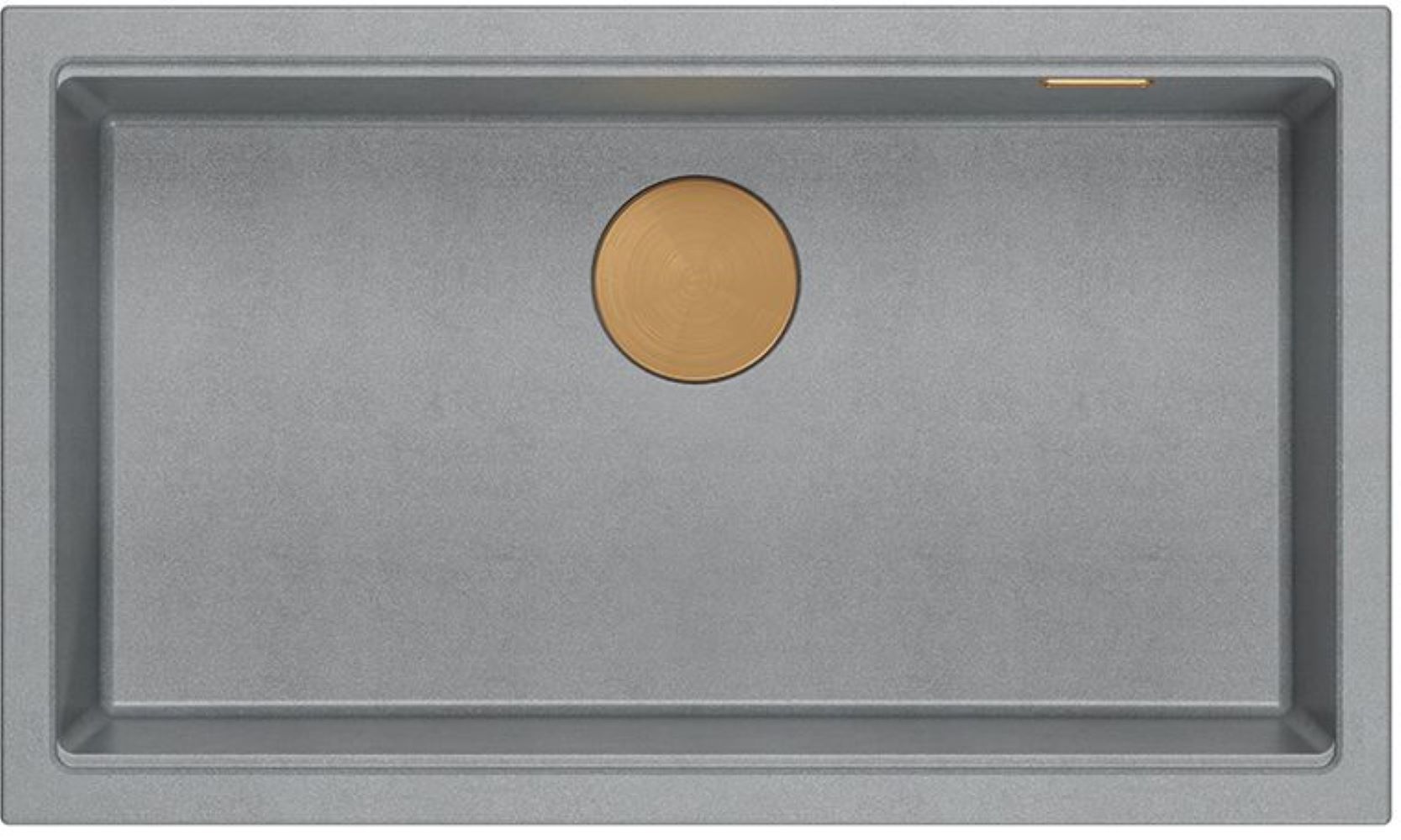 Quadron Logan 110 zlewozmywak 76x45 cm Graniteq jasnoszary/miedziany HQD7644U5_PVDC1_U
