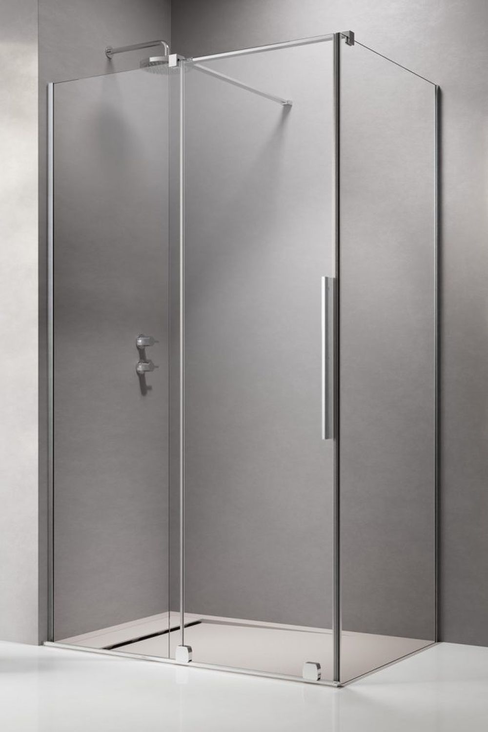 Radaway Furo KDJ drzwi prysznicowe 82,2 cm rozsuwane chrom połysk/szkło przezroczyste 10104822-01-01L