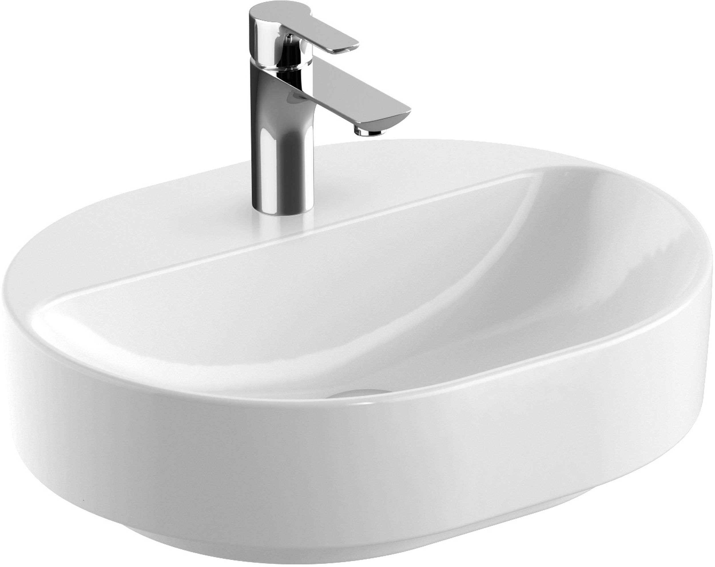Geberit Variform umywalka 50x40 cm nablatowa owalna biała 500.776.01.2