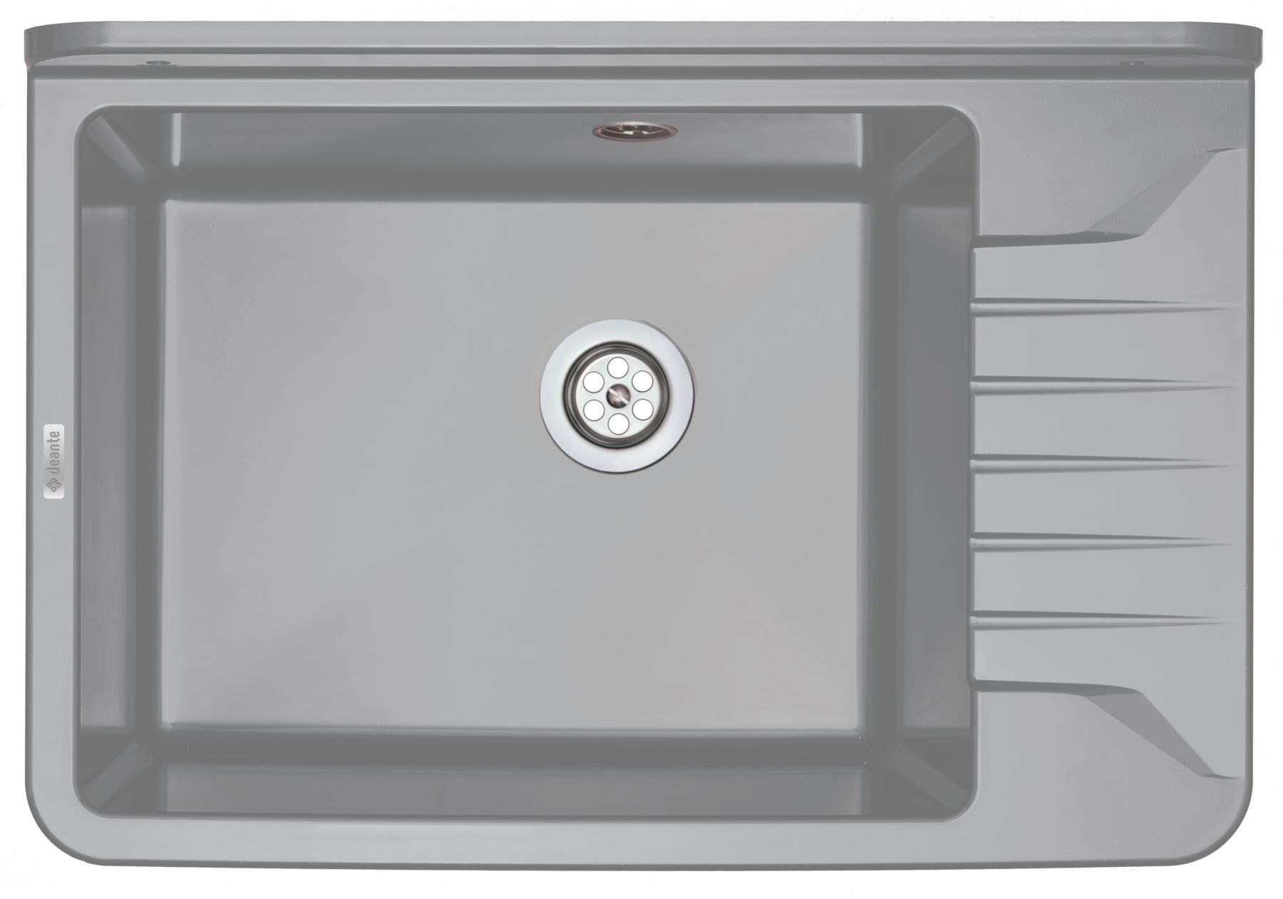 Deante Garden komora gospodarcza 50,1x34,1 cm tworzywo/tekstura granitowa szara ZYT311A - Wysyłka w 24h