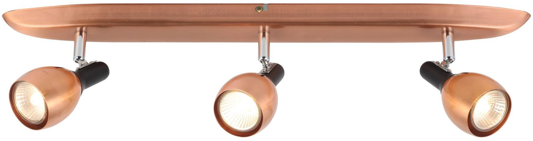 Candellux Cross lampa podsufitowa 3x50W miedź 93-32782