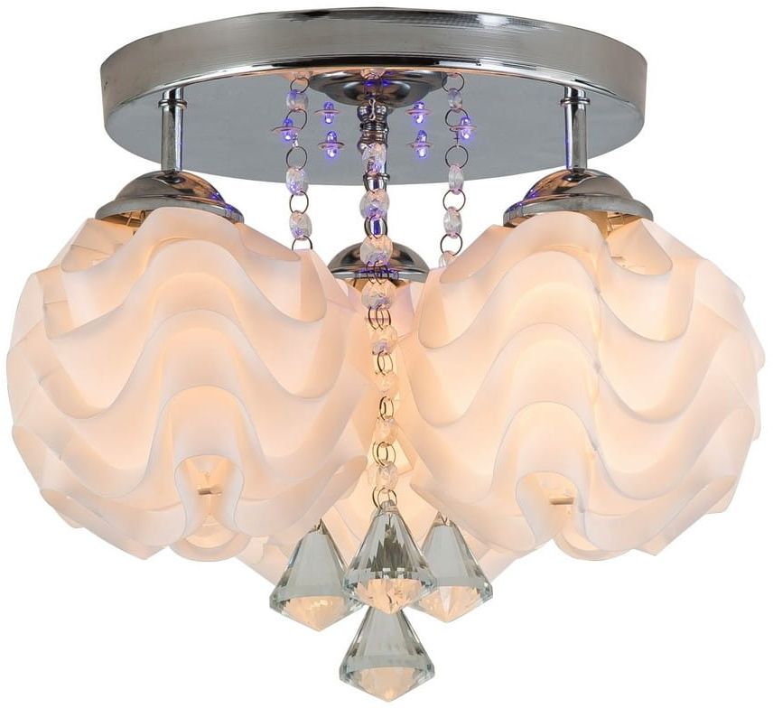 Light Prestige Sada lampa podsufitowa 3x40W biała/srebrna LP-119/3C