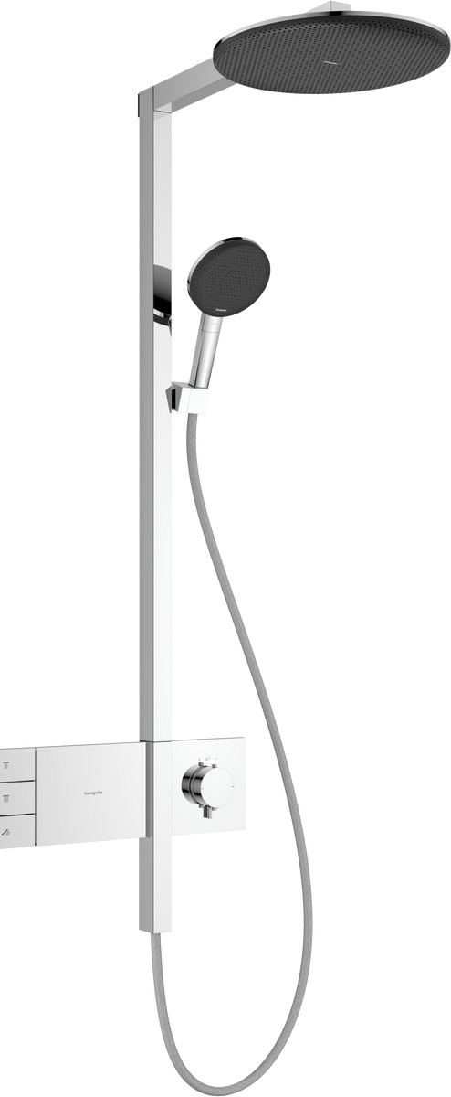Hansgrohe Raindance Alive S EcoSmart zestaw prysznicowy ścienny termostatyczny z deszczownicą chrom 24596000