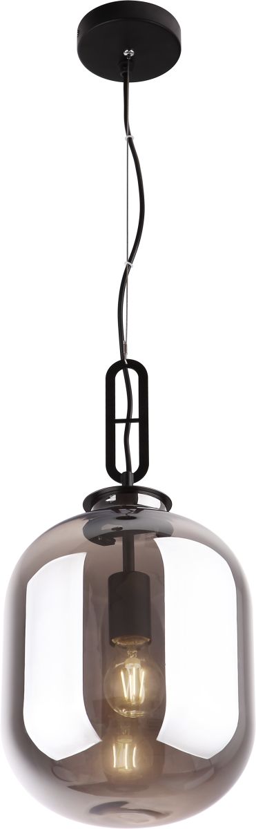MaxLight Honey lampa wisząca 1x60W czarny/przydymiony P0296