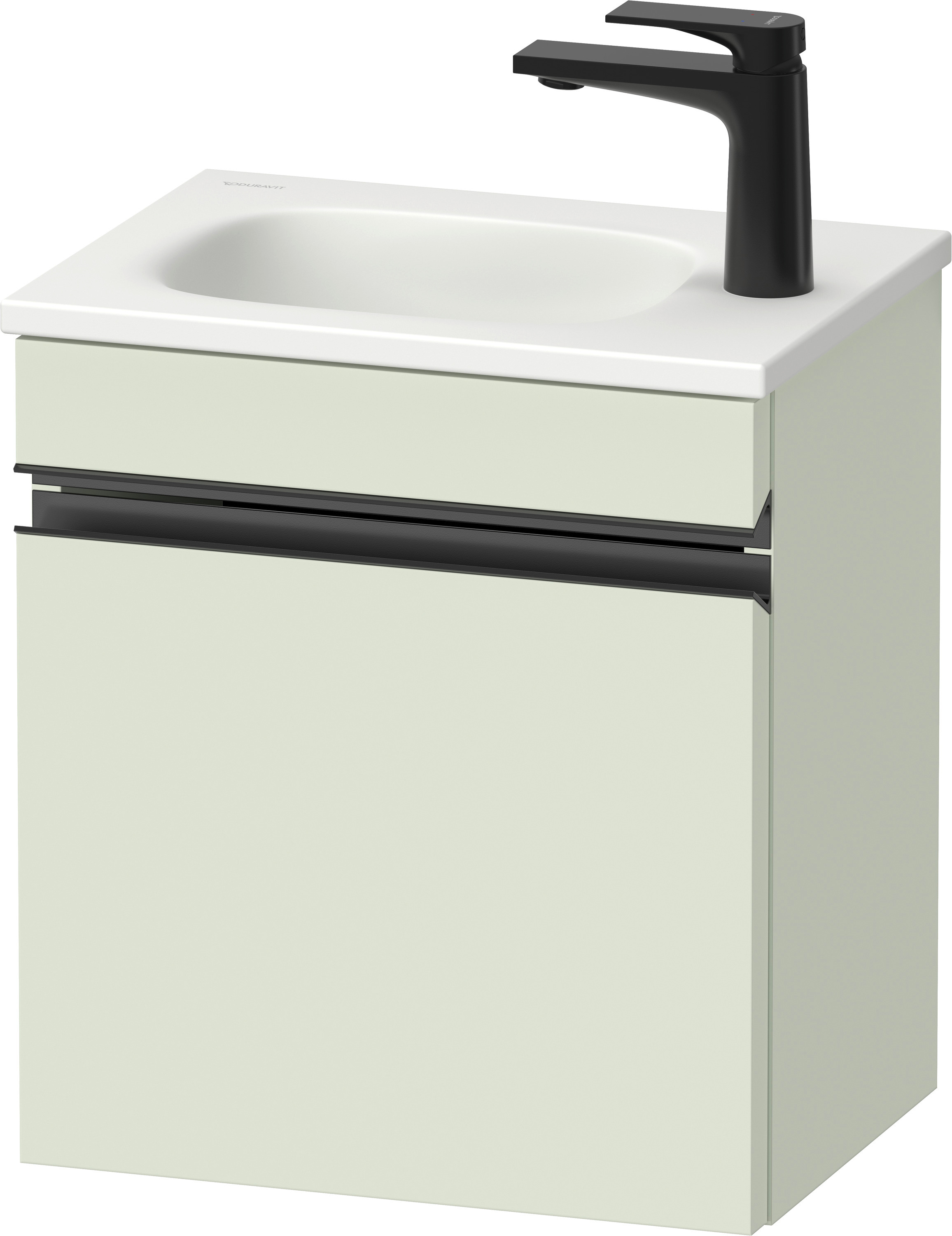 Duravit Sivida szafka 40x29,5x44 cm podumywalkowa wisząca czarna-zielona SV4649RBDHH0000