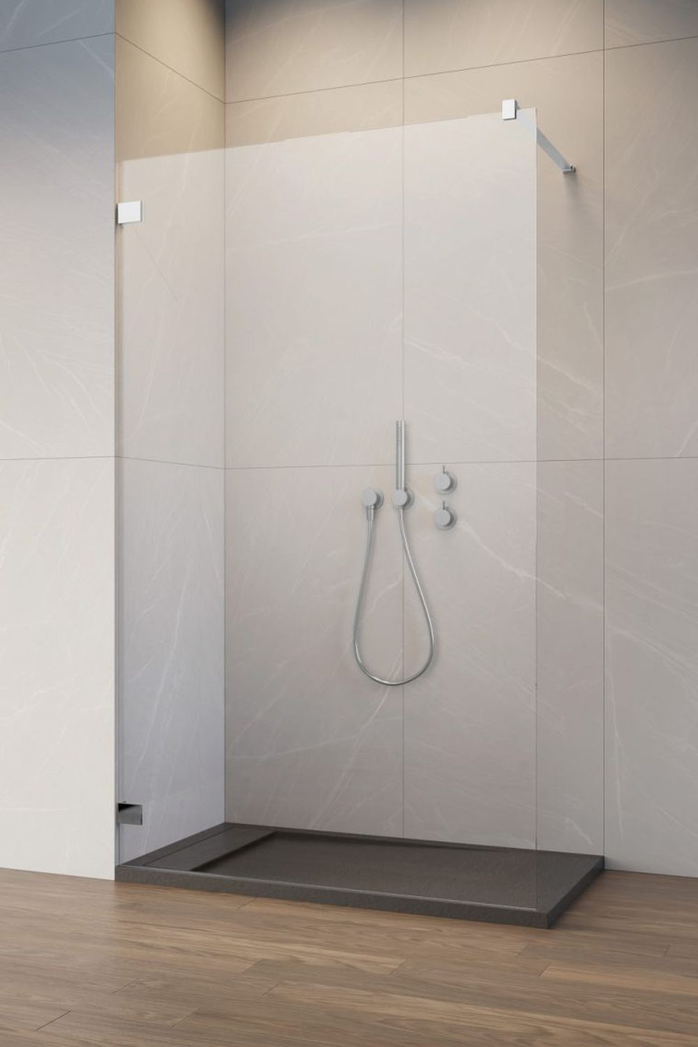 Radaway Essenza Pro ścianka prysznicowa 110 cm chrom połysk/szkło przezroczyste 10103110-01-01
