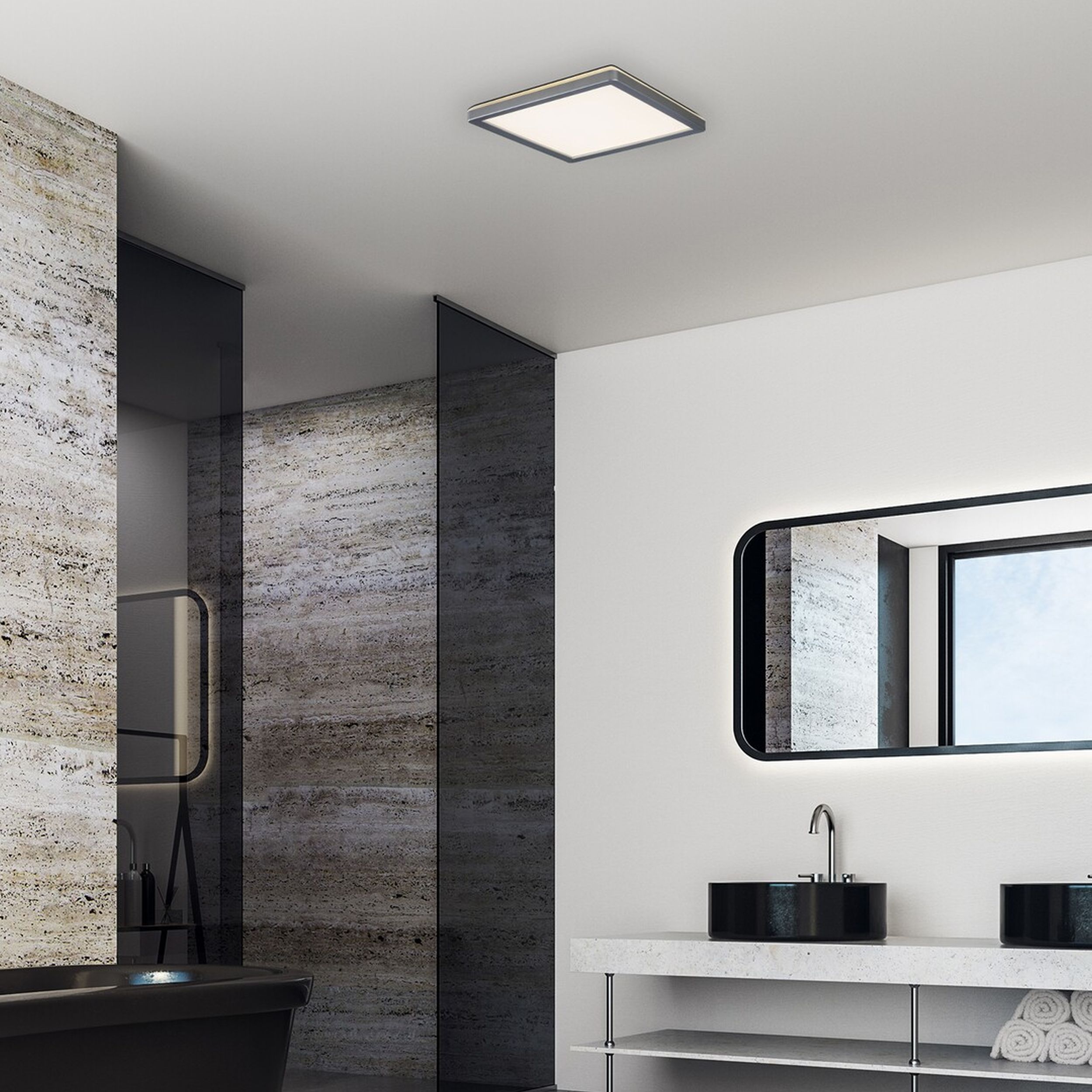 Rabalux Lambert plafon 1x15W LED srebrny/biały 3359