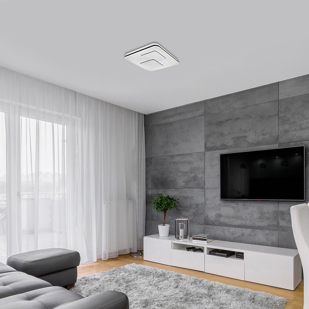 Rabalux Hecate plafon 1x40W LED biały/czarny 2604