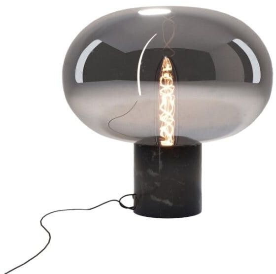 MaxLight Moonstone lampa stołowa 1x7 W czarna-przydymiona T0057