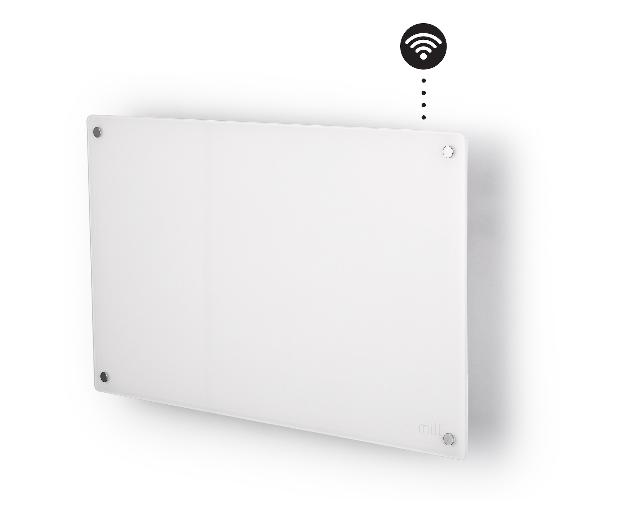 Mill Glass panel grzewczy szklany 600 W z modułem WiFi biały GL600WIFI3