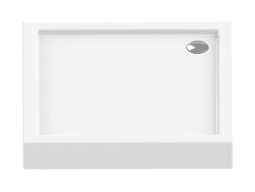 New Trendy Columbus brodzik 90x90 cm kwadratowy biały B-0107