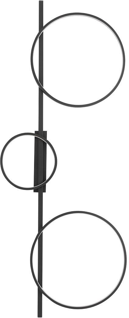 Nowodvorski Lighting Circolo lampa podsufitowa 33 W czarna 10866