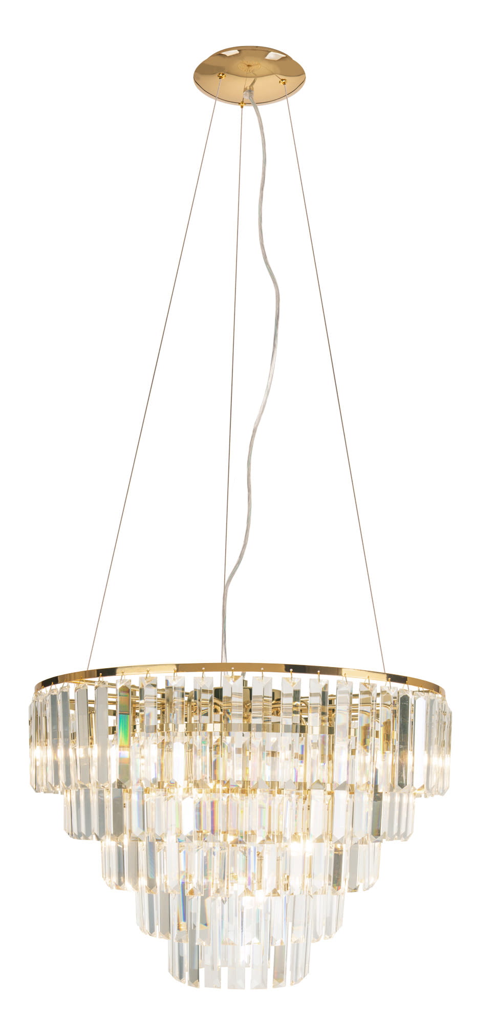 MaxLight Monaco lampa wisząca 15x40W złota P0424
