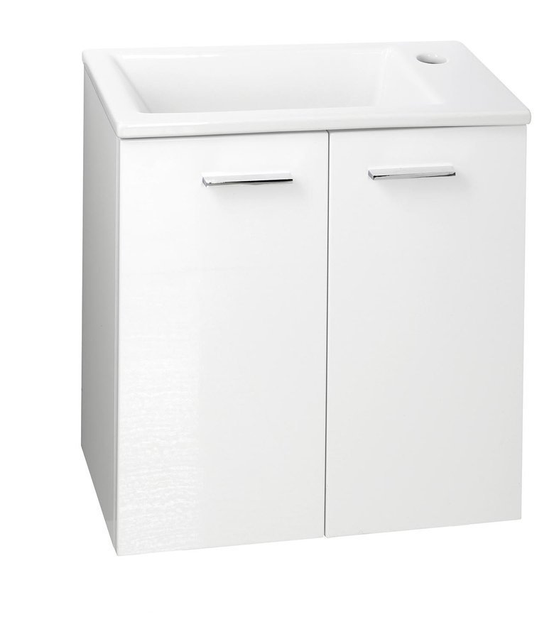 Aqualine Zoja szafka 49 cm podumywalkowa wisząca biała 51047A