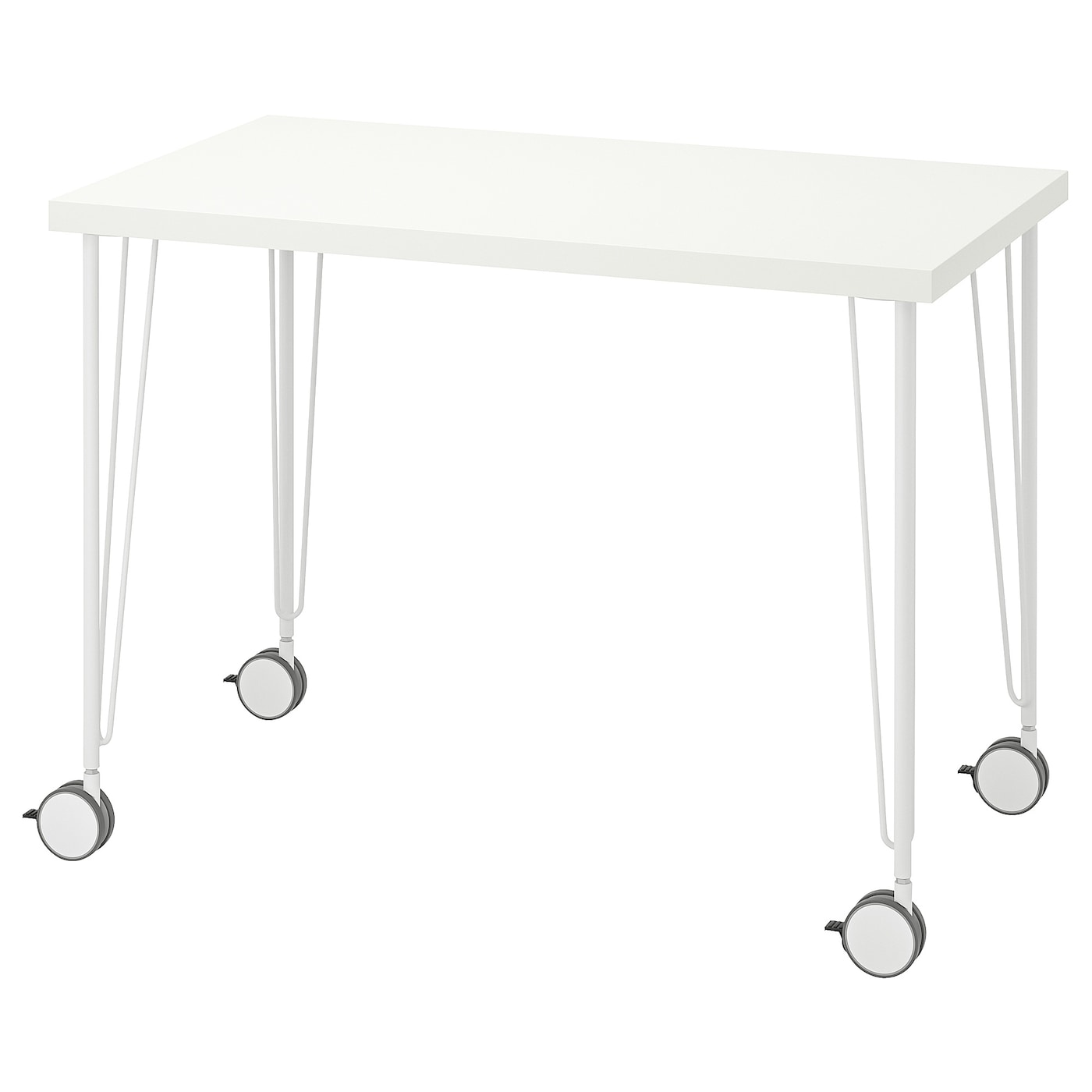 IKEA LINNMON / KRILLE biurko, biały, 100x60 cm