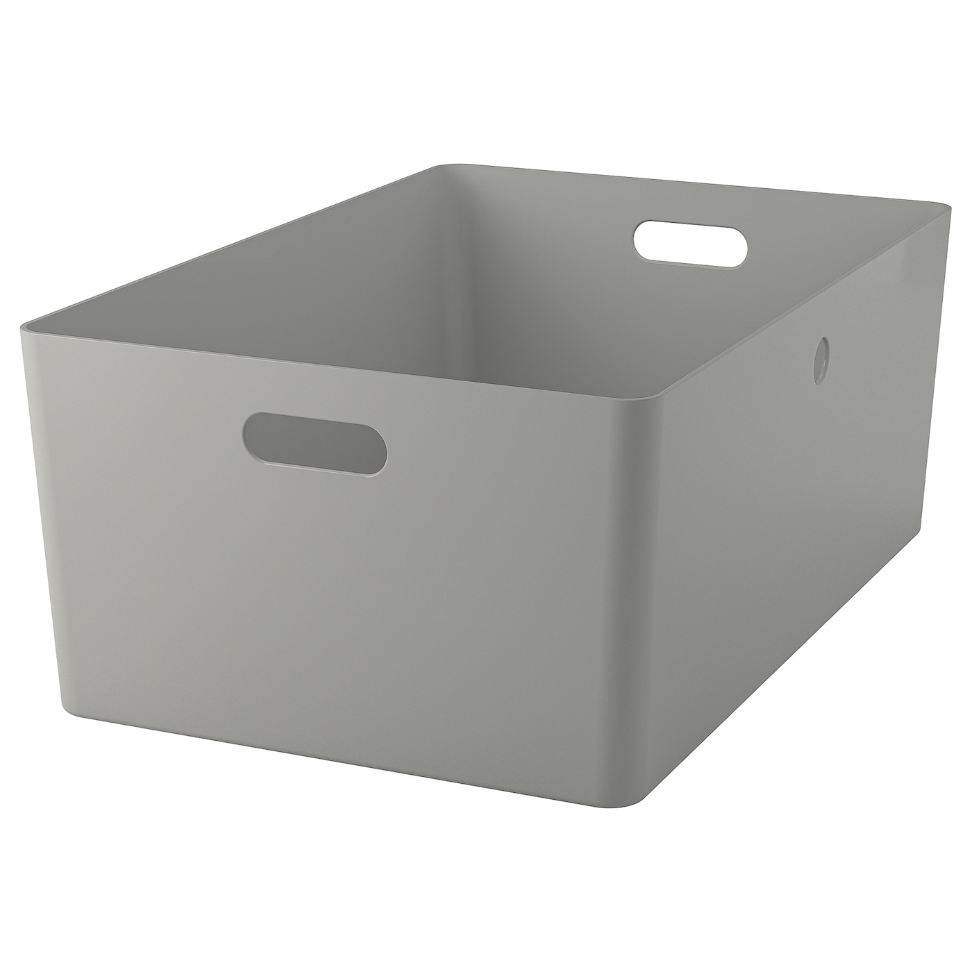 IKEA KUGGIS pojemnik, jasnoszary, 37x54x21 cm