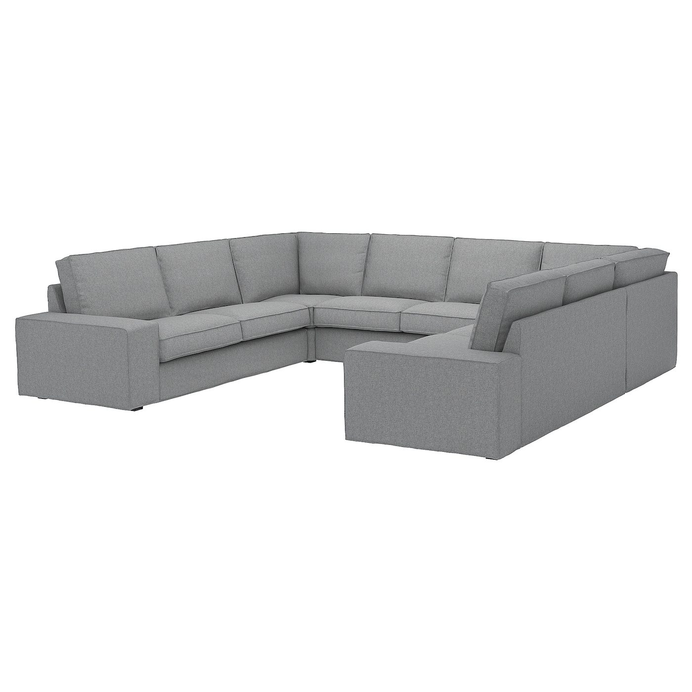 IKEA KIVIK sofa w kształcie litery U, 6-osob, Tibbleby beżowy/szary, Szerokość: 328 cm