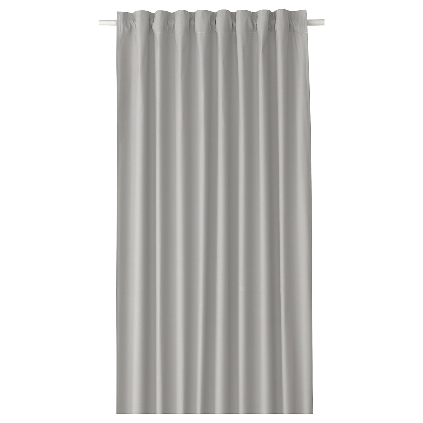 IKEA BRUKSVARA zasłona zacieniająca, 1 szt, szary/na taśmie, 140x250 cm