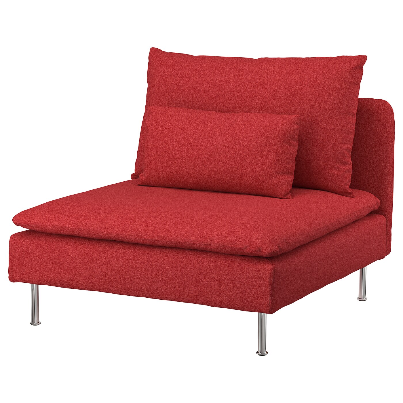 IKEA SÖDERHAMN sekcja 1-osobowa, Tonerud czerwony, Szerokość: 93 cm