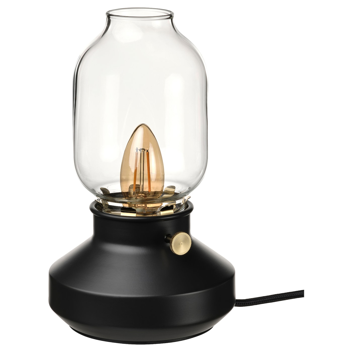 IKEA TÄRNABY lampa stołowa, można przyciemniać antracyt, 25 cm