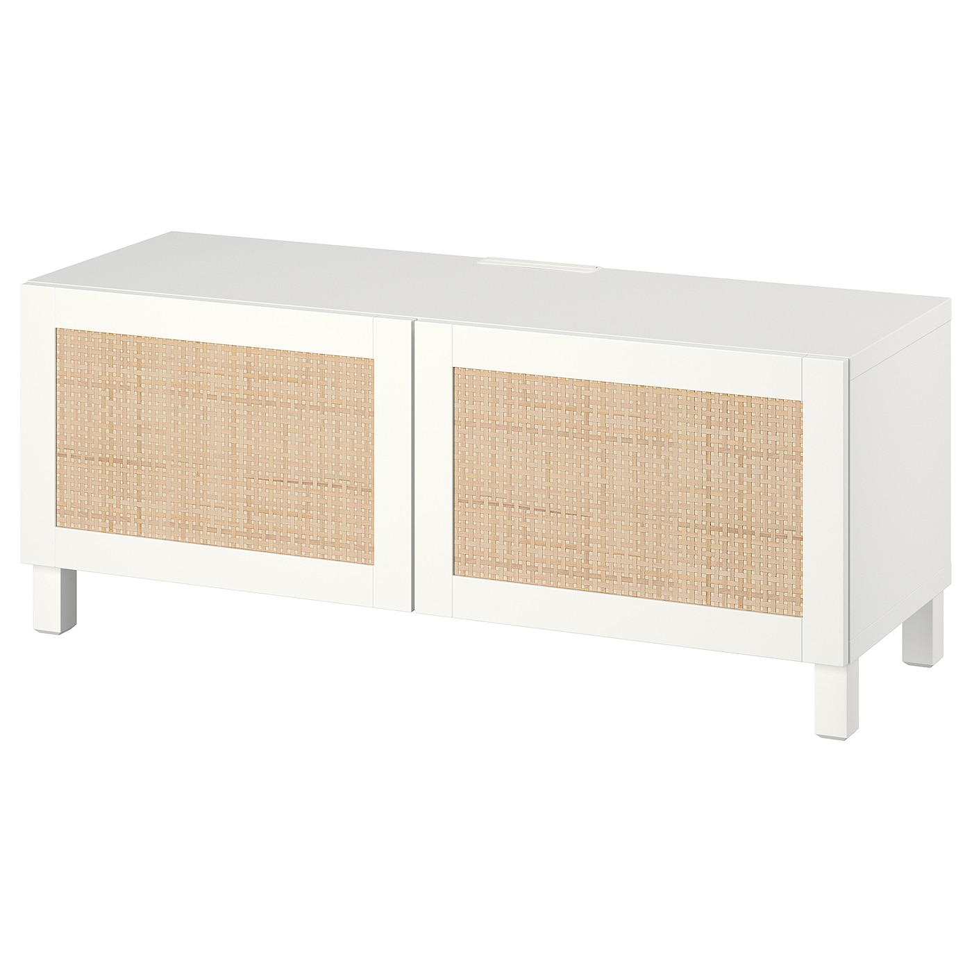 IKEA BESTÅ ława TV z drzwiami, biały Studsviken/Stubbarp/biały, 120x42x48 cm