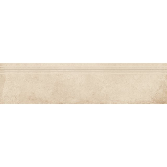 Gres szkliwiony stopnica DIVERSO beige mat 29,8x119,8 gat. I