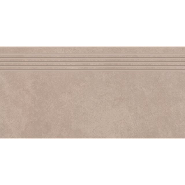 Gres szkliwiony stopnica ARES mocca mat rect 29,8x59,8 gat. I