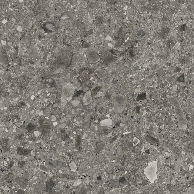 Gres szkliwiony KERMOS TERRAZZO NUOVO grey mat 59,8x59,8 gat. II