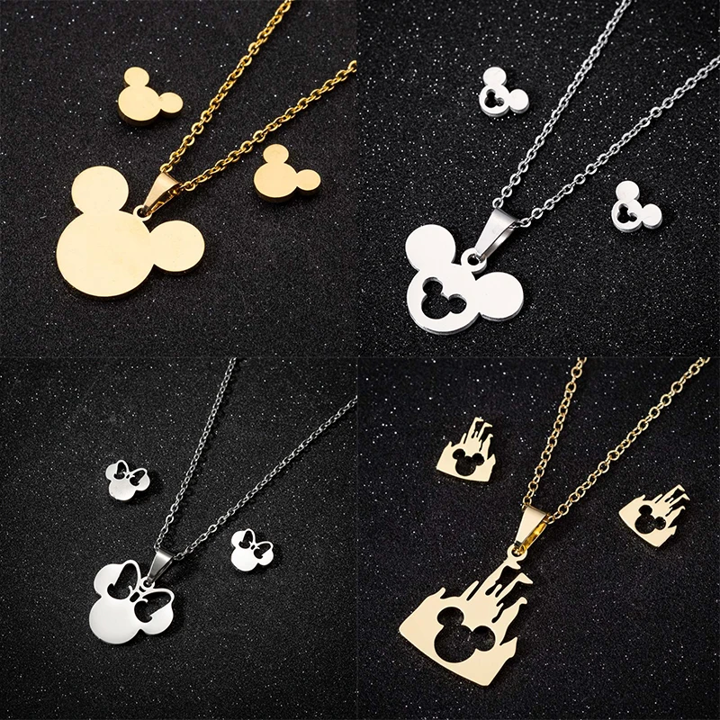 Kolczyki z łańcuszkiem Mickey 013