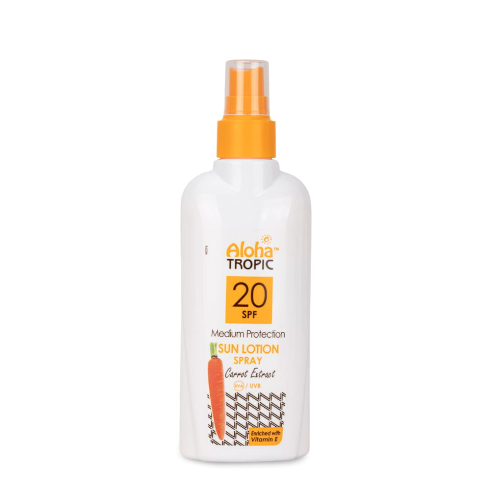 Balsam lotion do opalania w sprayu marchewkowy SPF20 Aloha Tropic 200ml