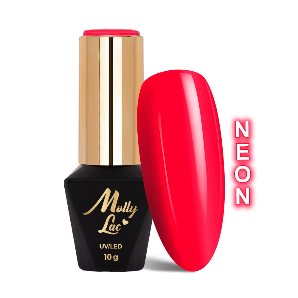 Lakier hybrydowy MollyLac Limited Edition Amoresse Neon 10 g Nr 413