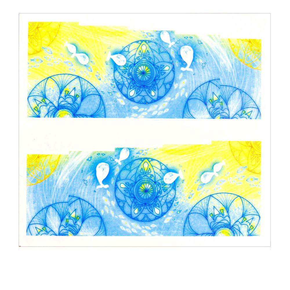 Naklejki wodne do paznokci arkusz 7 x 6,5 cm na 10 palców c Nr 200