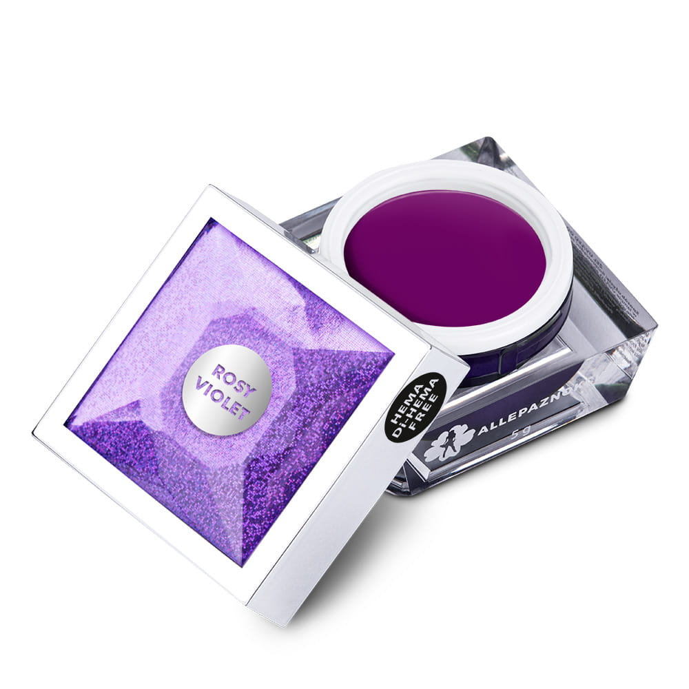 Żel do zdobień Artistic Gel paint gel ombre ornamenty Allepaznokcie Be on Trend Rosy Violet HEMA /Di-HEMA Free 5 g Nr 43