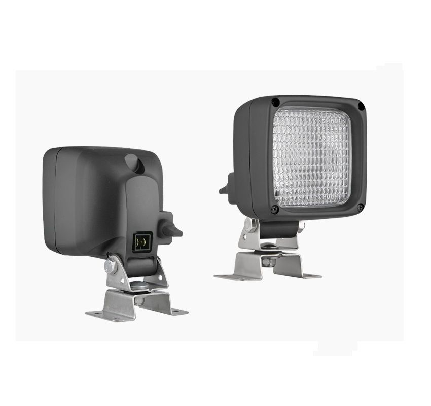 Halogenowa lampa robocza z uchwytem omega, złączem AMP Faston wyłącznik LKR5.39901 Wesem