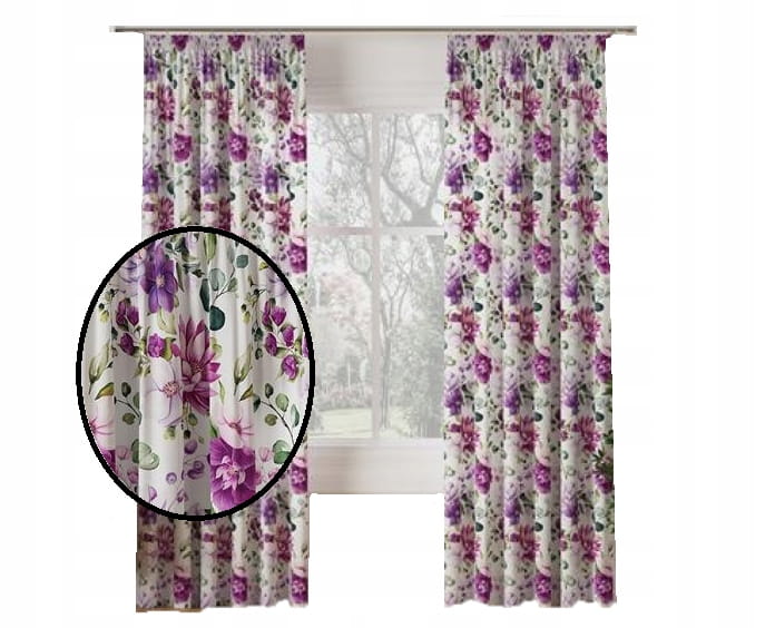 Zasłona na taśmie Dalia 240x140 - elegancka dekoracja okienna